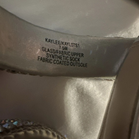 Steve Madden Silver Rhinestone Heels - Picture 6 of 7